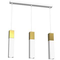 Подвес Luminex 4136 Tulum gold 3 GU10 8W белый золото