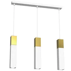 Подвес Luminex 4136 Tulum gold 3 GU10 8W белый золото