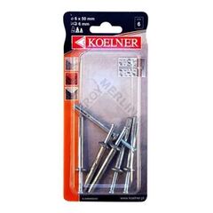 დიუბელი ფოლადისათვის Koelner 6 ც B-KMW06050 50 mm ბლისტი