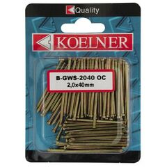 ლურსმანი 2,0X40 მმ მოთუთიებული Koelner 100 ც B-GWS-2040OC