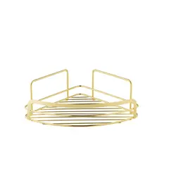 Bathroom shelf corner Bisk Niagara gold
