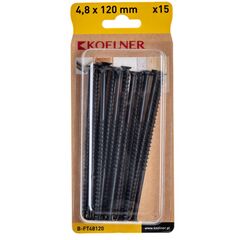 სჭვალი თაბაშირ-მუყაო 4,8x120 მმ ხე Koelner 15 ც B-FT48120  ბლისტი