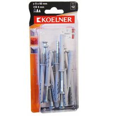 Dowel-nail 8x60 mm Koelner 12 pcs B-FXK-08L060 blister