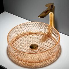 Умывальник накладной GLASS BASIN GL01D-CP