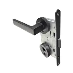 Set handle and lock BT Group 5-001-52 BL черный