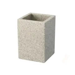 ჭიქა კბილის ჯაგრისებისთვის Bisk SAND TUMBLER SAND-COLOURED