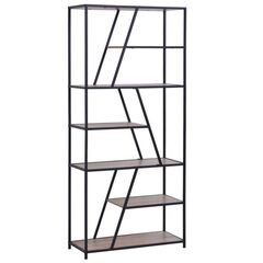 Diagonal shelving unit 124/36/200 cm