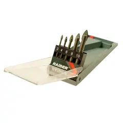 Set of drills for glass and tile Raider 157798 3-10 mm 5 pcs