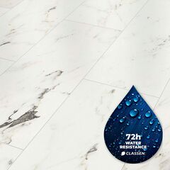 Ламинат водостойкий Classen Visiogrande White Marble Aqua Protect 57203 604x280x8 мм AC4/32