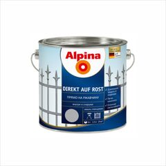 Enamel Alpina DIREKT AUF ROST RAL9005 black 2.5 l