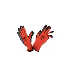 Red glove with black nitrile coating M2M 300/122 S10