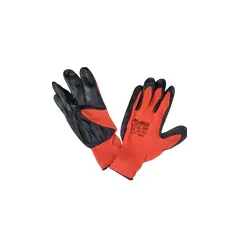 Red glove with black nitrile coating M2M 300/121 S9