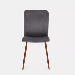 Chair scargill grey SCARGILL VELVET GREY WALNUT 44x54x87 cm