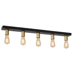 Подвес Luminex 1307 Filo 5 E27 15W черный Золотой