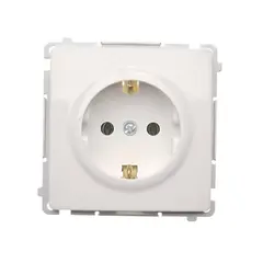 Розетка SIMON Basic Modul с/з  белый