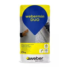 Штукатурка фасадная гидроизоляционная Weber Webermin DUO 3-3.5 мм 25 кг
