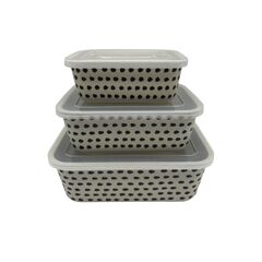 Set of bamboo containers MG-1949 3pcs