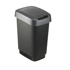 Trash can Rotho TWIST 10l gray