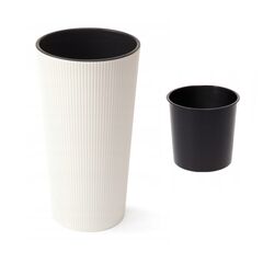 ქოთანი ყვავილის LAMELA LILIA 300 jumper recycled planter - cream