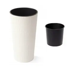 ქოთანი ყვავილის LAMELA LILIA 300 jumper recycled planter - cream