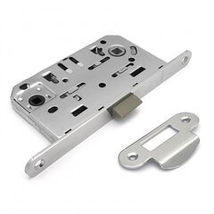 Silent mortise lock Soller 600WC-CP chrome without key for latch