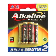 Battery Alcaline ABC Blister AAA 4 pcs