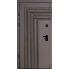 Дверь металлическая внутренее открывание Doors 877A ELITE 980x2200 мм L антрацит