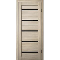 Door block ZPC PVC LA STELLA 206 ash latte 36x700x2150 mm black glass