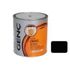 Paint for wood and metal Genc Synthetic glossy paint Silver 9103 black 2,5 l