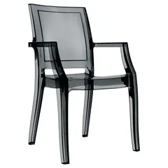 Armchair black transparent 053 Arthur 91x45x56 cm