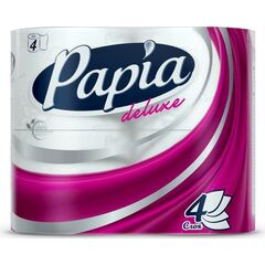 ტუალეტის ქაღალდი Papia Deluxe 4 ც