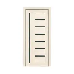 Door block ZPC PVC LA STELLA 217 ash snowy black glass 36x800x2150 mm