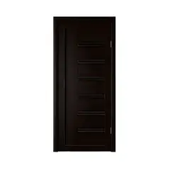 Door block ZPC PVC  LA STELLA 217 oak MOKO 36x800x2150 mm black glass