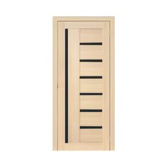 Door block ZPC PVC LA STELLA 217 ash latte black glass 36x700x2150 mm