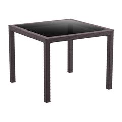 Стол коричневый Bali 75x94 см