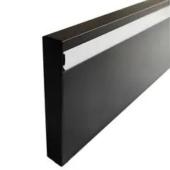 Плинтус алюминевый Profil Center LED Best Deal 4/78 2500x78x12 мм черный