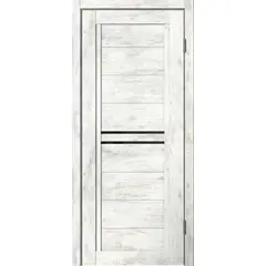 Door block ZPC PVC BARN B06 alpine fir 36x800x2150 mm black glass