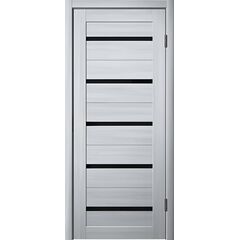 Door block ZPC PVC LA STELLA 206 ash grey 36x800x2150 mm black glass