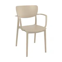 Armchair gray-brown Lisa 82x53x54 cm