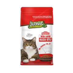 Корм сухой для кошек Jungle баранина 1,5кг