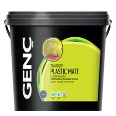 Краска для интерьера силиконовая Genc Standart Plastic Mat 12 л