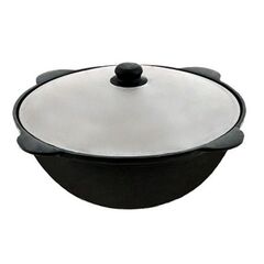 Cast iron cauldron with aluminum cover Davr Metall 8 l