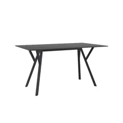 მაგიდა შავი MAX DÉCOR 74x140x80 სმ