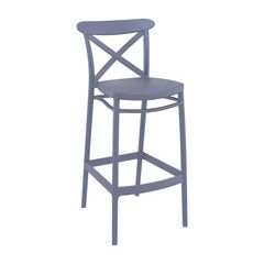 Bar seat eat dark gray Cross 106x52x45 cm