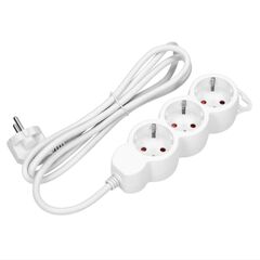 Extension cable VIRONE 3 5m 3 1.5mm² Schuko white