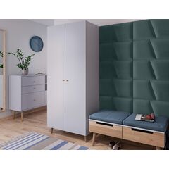 Wall soft panel VOX Profile Geo 30x35 cm. green