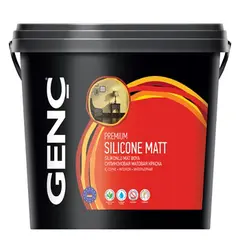 Краска для интерьера силиконовая Genc Silicone Mat 15 л