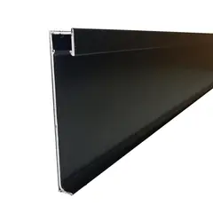 Плинтус алюминевый Profil Center LED Best Deal 5/80 2500x80x12 мм черный