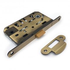 Silent mortise lock Soller 600WC-AB bronze without key for latch