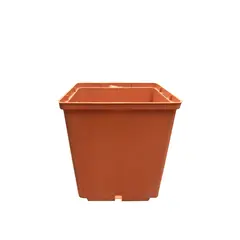 Plastic pot Aleana 13x13 cm terracotta